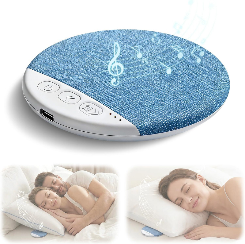 Opnex Bluetooth Sleep Pillow Speaker Wireless Under Pillow Dock(Multicolor)