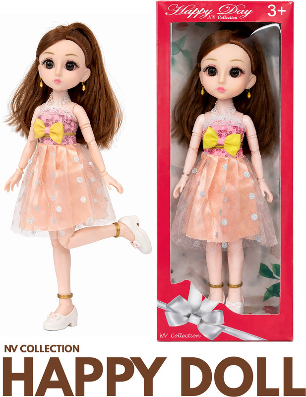 CTC CREATION Happy Fashion Doll Cute Trendy and Joyful(Multicolor)