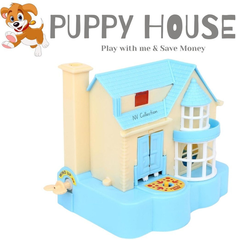 NV COLLECTION Fun thrift practice begins with doggy coin vault toy for kids(Multicolor)