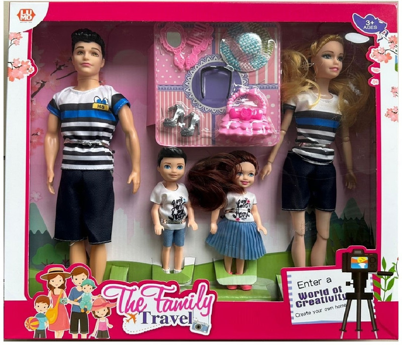 Just craft Family Doll(Multicolor)