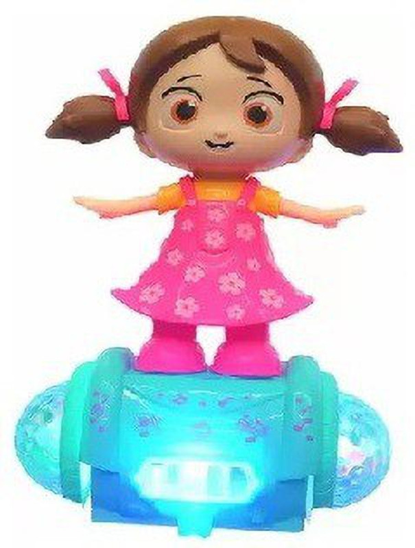 NIYAMAT 360 degree rotating musical dancing girl doll activity play center toy(Multicolor)