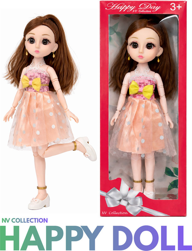 NV COLLECTION Happy Fashion Doll Sweet and Stylish Playtime Partner(Multicolor)