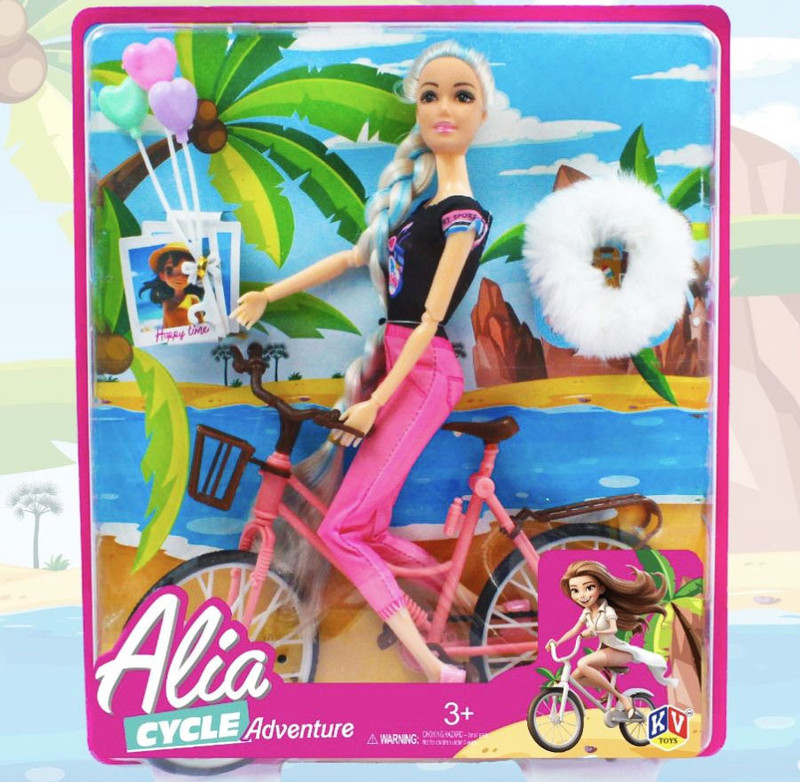 Tarak Cycling Doll Wheels of Wonder Doll Set Including Accessories Set For Kids(Multicolor)