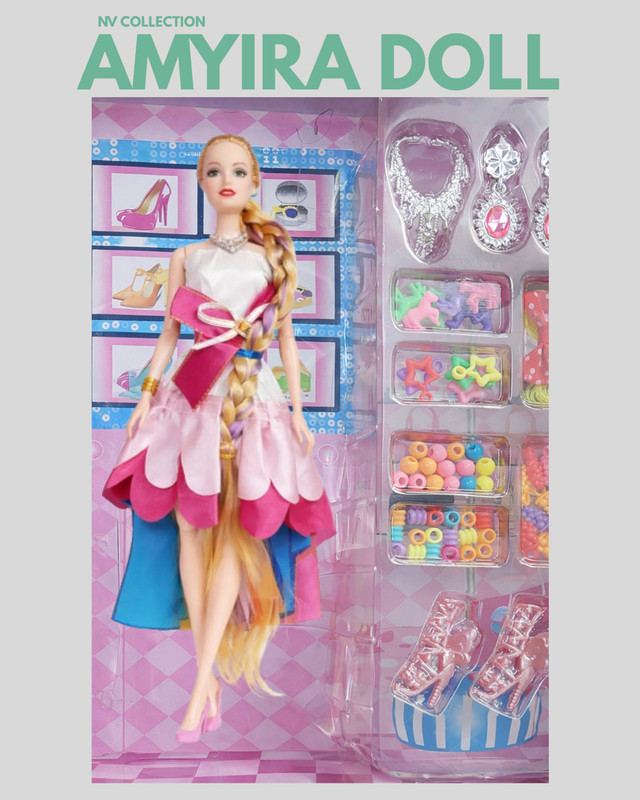 CTC CREATION Doll Play Set with Attractive Accessories for Kids Role Play and Imaginative Fun(Multicolor)