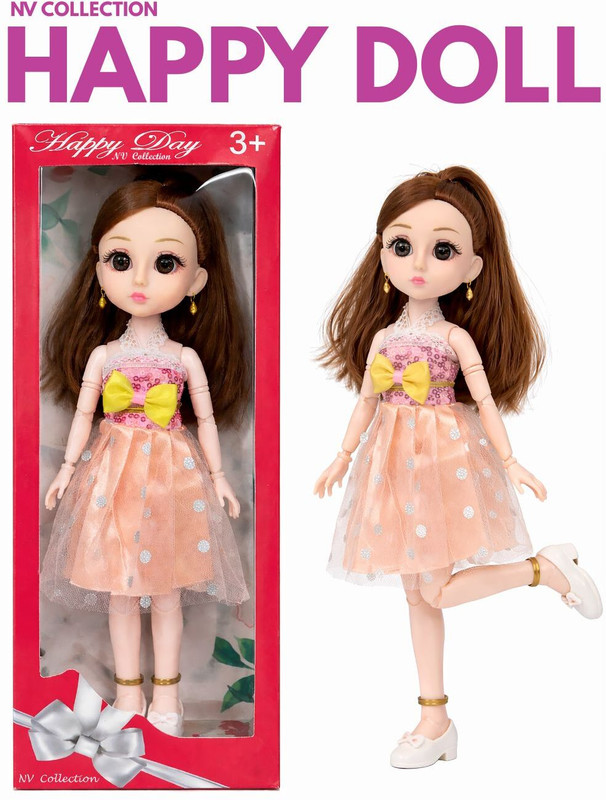 NV COLLECTION Happy Fashion Doll A Delightful Stylish Toy Companion(Multicolor)
