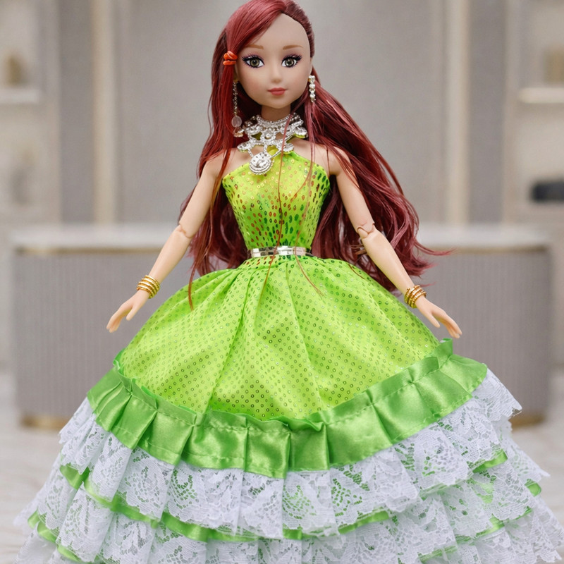 VIJLET Princess Angel Fashion Doll 12 Inch PURPLE Gown Pink Hair(Multicolor)