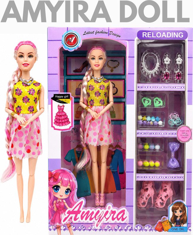 CTC CREATION Amayira Cute Fashion Doll Accessory Set(Multicolor)