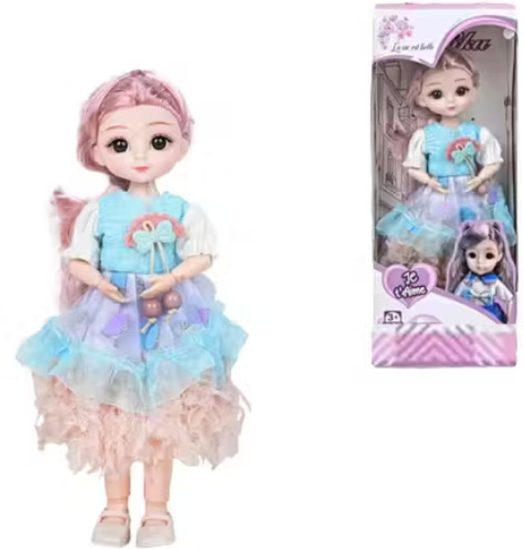 FUN n STYLE Little Milly Baby Doll Toy for Girls – Soft Body with Realistic Face & Dress(Multicolor)