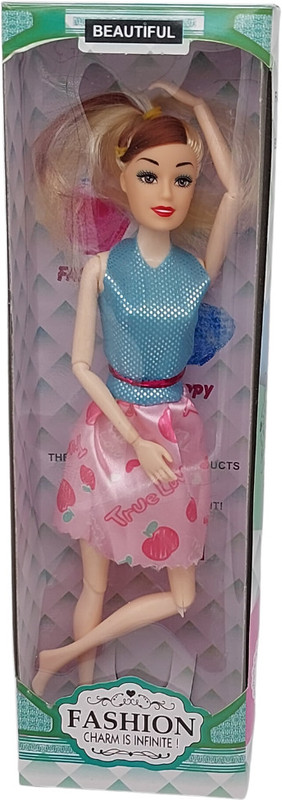 CTC CREATION Beautiful Charm Doll Set with Accessories and Foldable Hands & Legs(Multicolor)