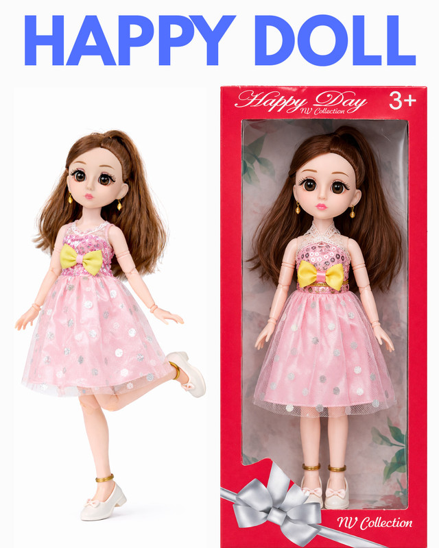 NV COLLECTION Charming doll with a stylish flair and joyful personality(Multicolor)