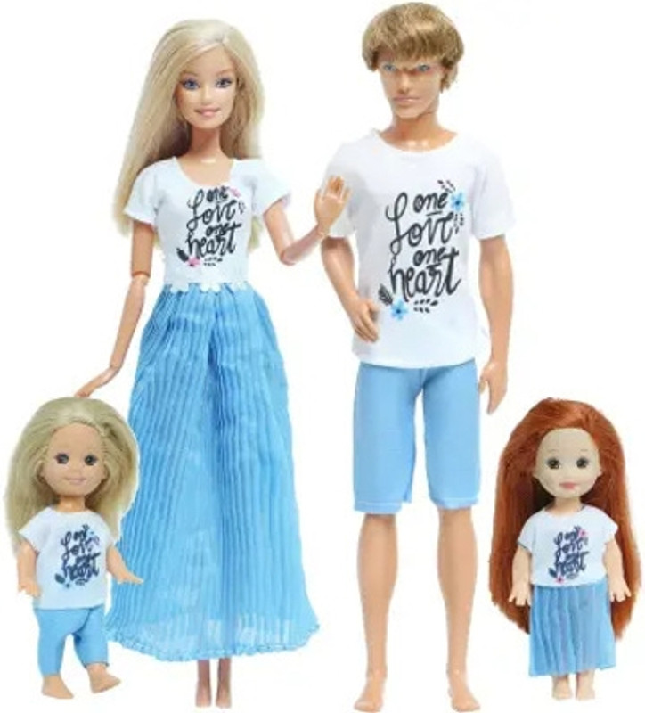 Ladli Attractive Family Doll Playset with Parents and Kids, Best Toy Gift for kids(Multicolor)