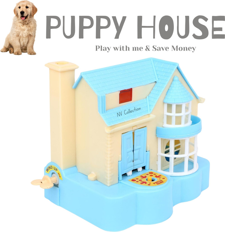NV COLLECTION Puppy Coin Bank for Children – Safe and Fun Non-Electric(Multicolor)
