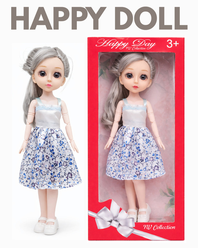 NV COLLECTION Cute doll glowing with style and cheerful energy(Multicolor)