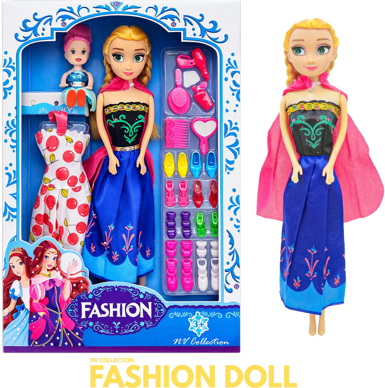 CTC CREATION Classic Doll with Baby and Essential Accessories(Multicolor)