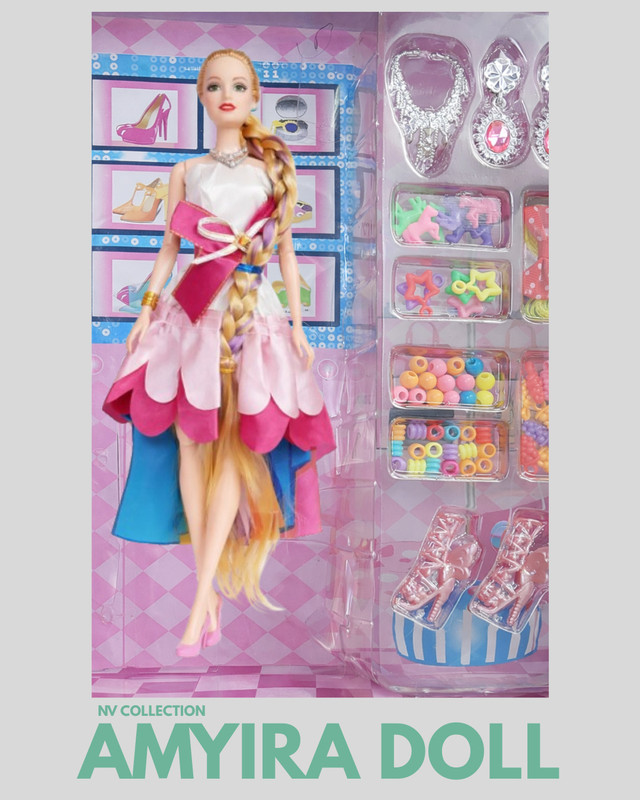 CTC CREATION Doll Play Set with Elegant Accessories Encouraging Role Play and Storytelling(Multicolor)