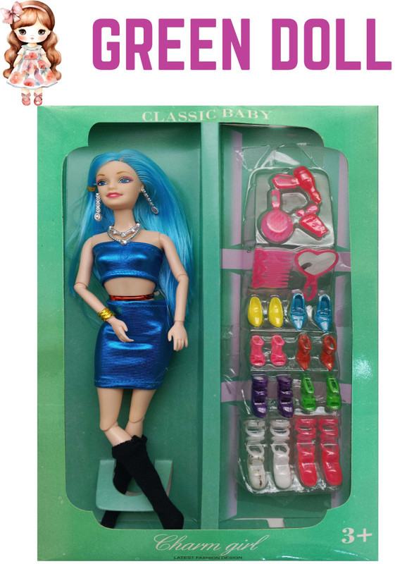 meetanshcollection Nostalgic Doll Fully Outfitted for Creative Fun(Multicolor)