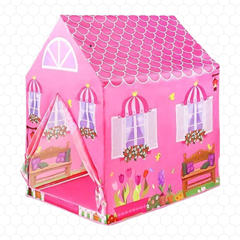 CALISPO Kids Tent House Foldable Indoor & Outdoor Playhouse for Girls(Pink)