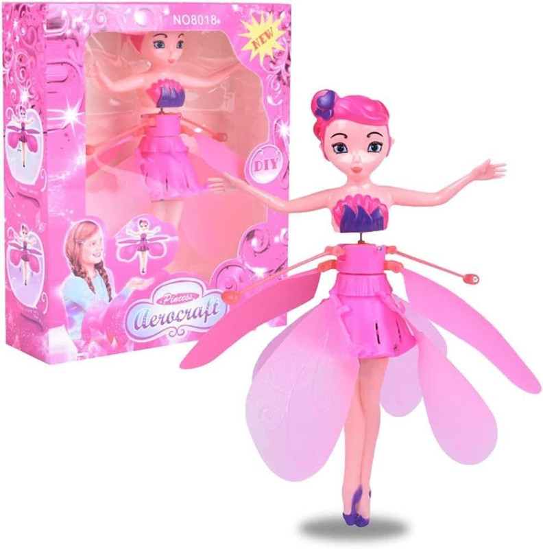 Drumstone Magic Flying Fairy Princess Doll, Sky Dancer Flying Butterfly(Multicolor)