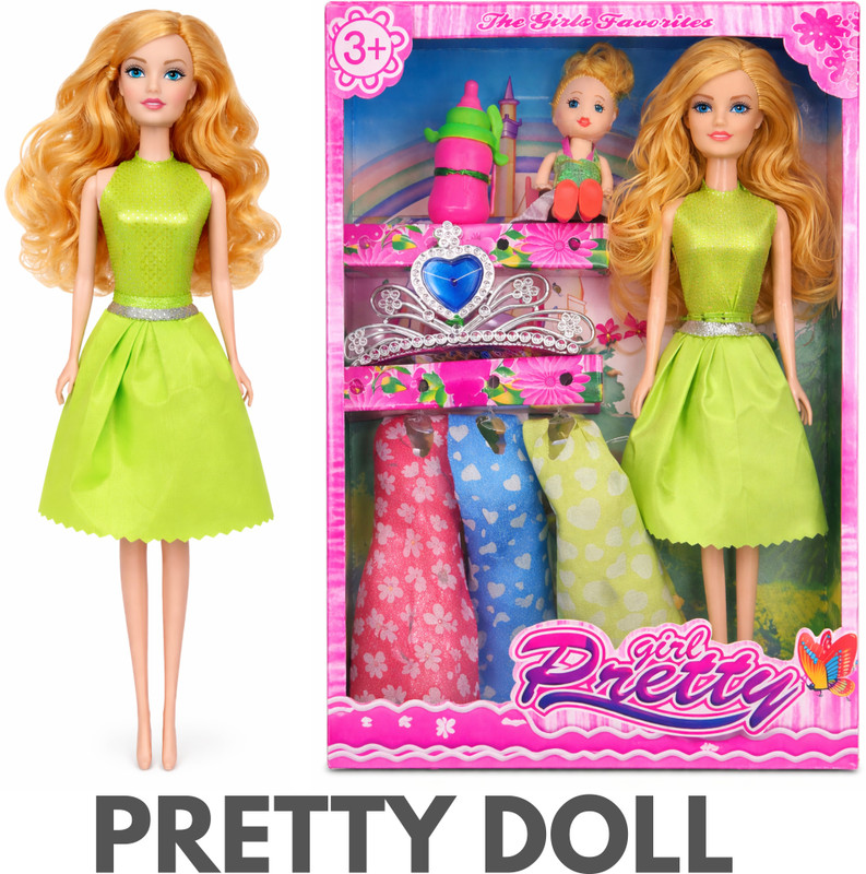 NV COLLECTION Fashionable Dolls with Play Accessories for Creative Role Play(Multicolor)
