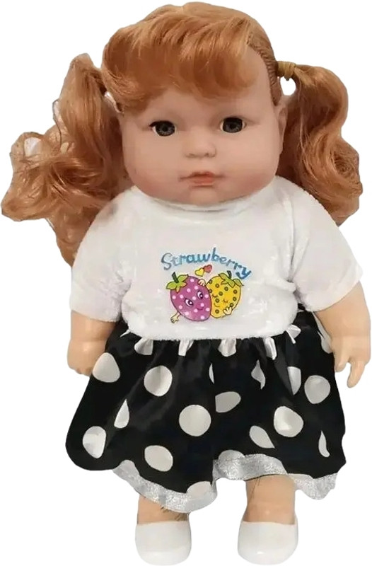 FUN n STYLE Realistic Baby Doll Toy – Soft Cuddly Doll with Polka Dress for Girls & Kids(Multicolor)