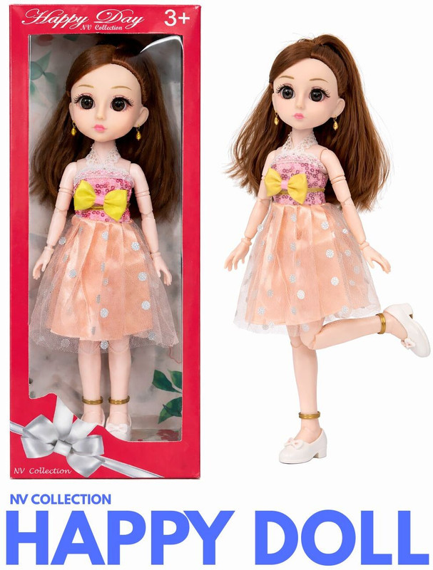 NV COLLECTION Happy Fashion Doll Cute Fashion Doll for Imaginative Fun(Multicolor)