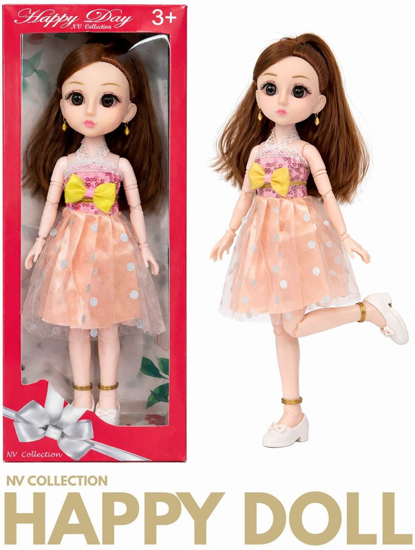 NV COLLECTION Happy Fashion Doll A Cute Doll with Stylish Charm(Multicolor)
