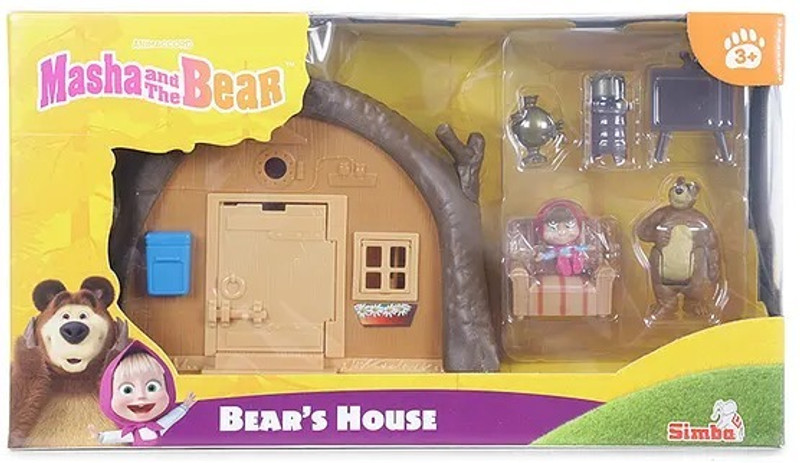 SIMBA Masha And The Bear Bear`S House Playset(Multicolor)