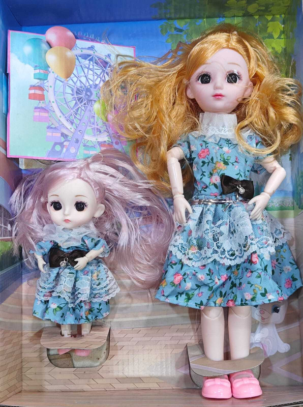 star impex Doll Set Movable Joints Cute Doll Set(Multicolor)