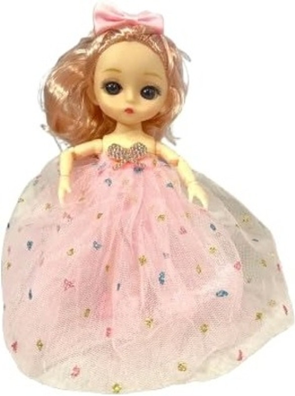 DISILA TRADERS Milli Doll-Set of 1|Flexible, Fashion Doll for Kids | Princess Dress-Up Toy(Multicolor)