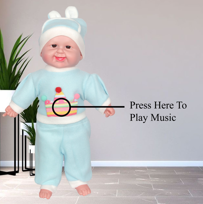 DIGIDEAL Laughing Musical and Doll, Touch Sensors with Sound Boy (Multi Color)(Multicolor)