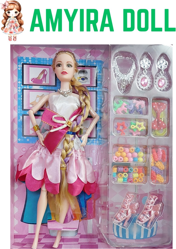 CTC CREATION Amyira Doll Featuring Bendable Limbs and Toy Set(Multicolor)