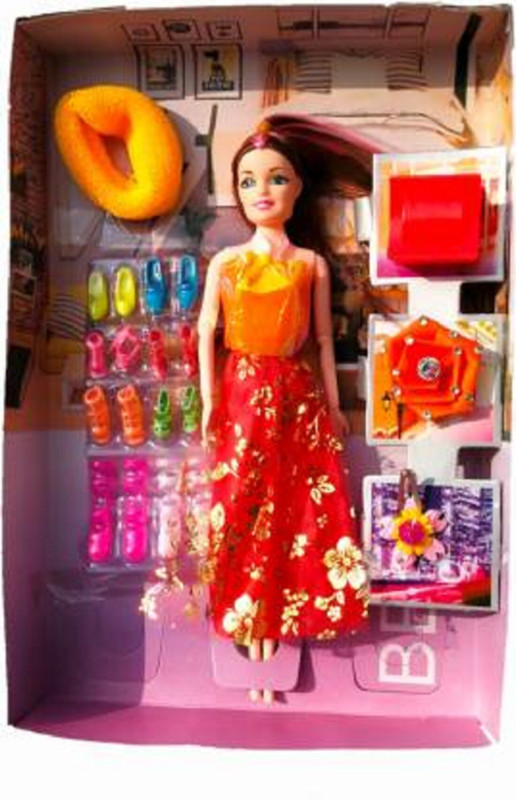 s yuvraj Princess Fashion Doll with long and gorgeous hairs accessories for girls (Multicolor)(Multicolor)