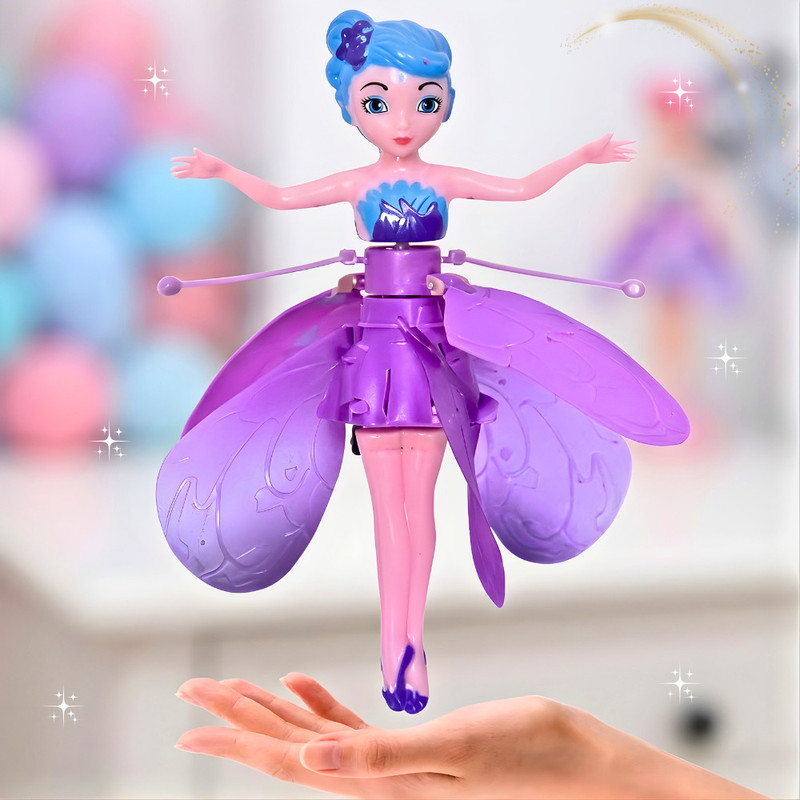 Aganta Flying Fairy Doll for Kids With Hand Sensor, Rechargeable and LED Lights(Multicolor)