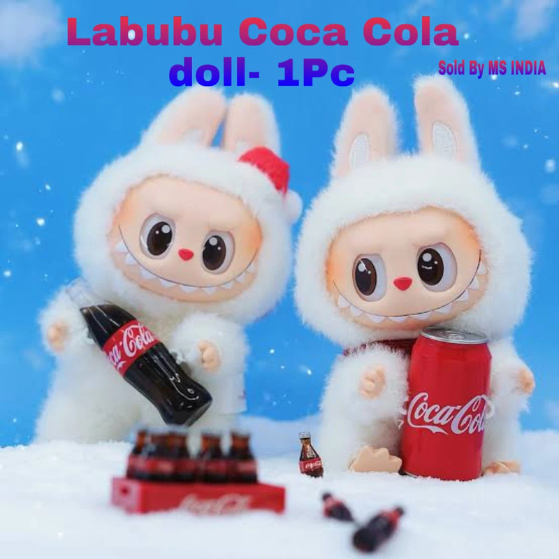 M S control Labubu Monsters COCA-COLA Series-Vinyl Face Blind Box(Multicolor)