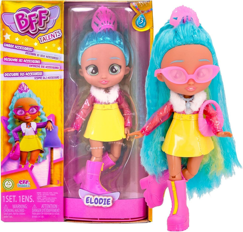 TOY GARRAGE BFF Wave 3 Jenna Doll For Girls with 9+ Surprises Includes Outfit and Accessorie(Multicolor)