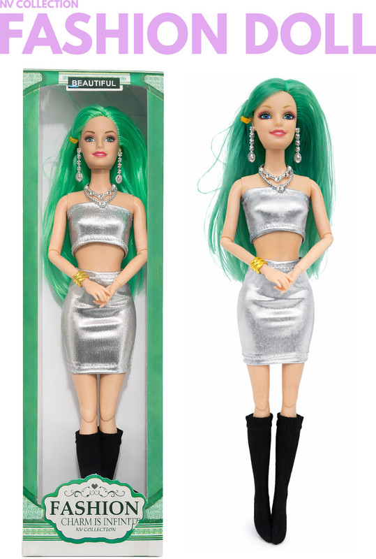 NV COLLECTION Imaginative fashion doll set for playful storytelling sessions(Multicolor)