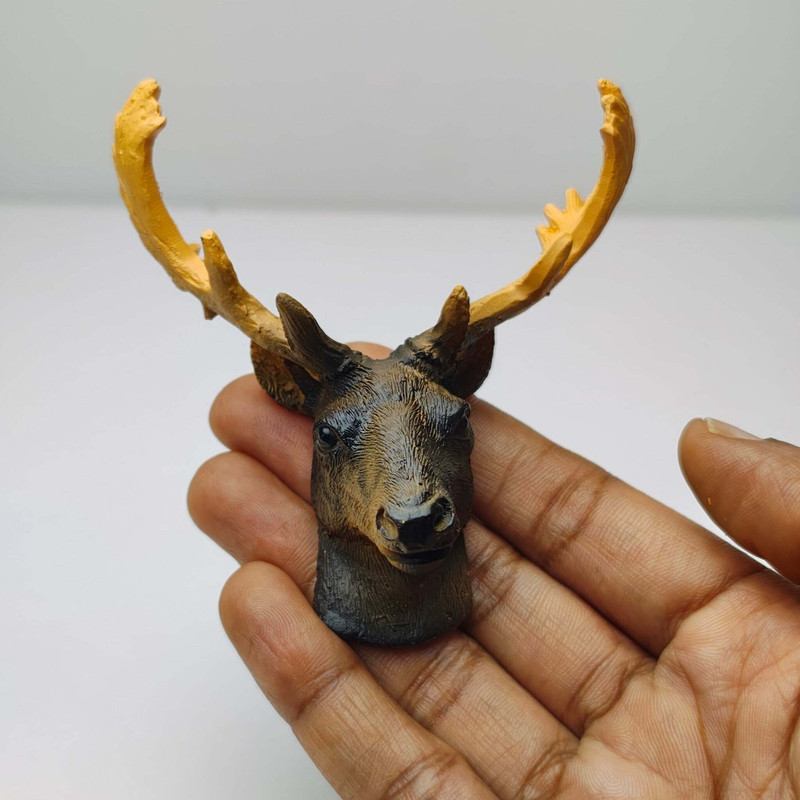 MINIATURES SHOP Miniature Antler Decor Nook Dollhouse Accessories Playset(Brown)