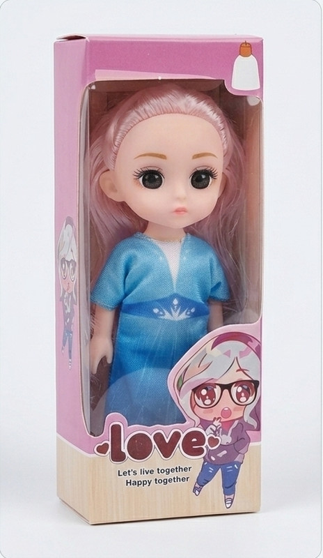 VIJLET PremiumArticulated Fashion Doll with Handmade blue Dress(Multicolor)