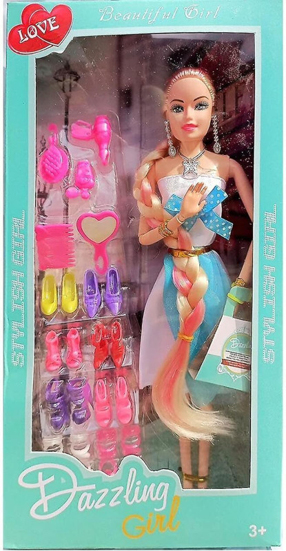 SSMFOX Dazzling Doll for Girls.(Multicolor)