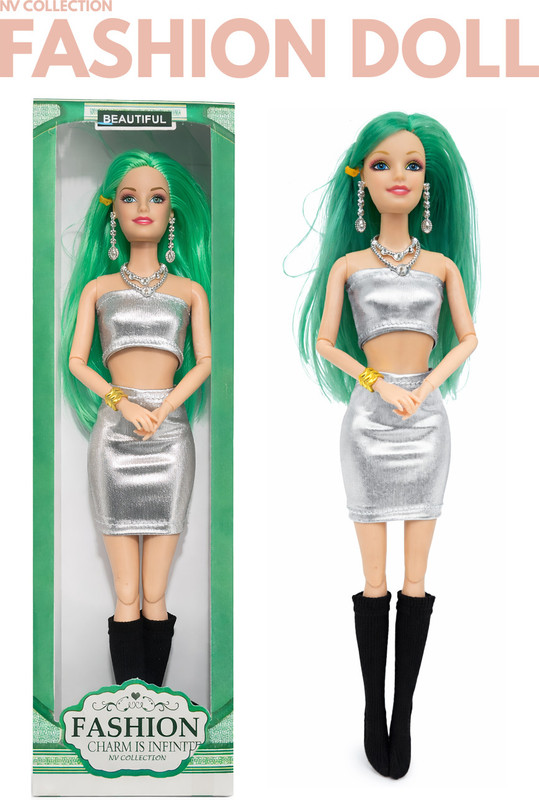 NV COLLECTION Doll playset with fashion flair for creative storytelling(Multicolor)