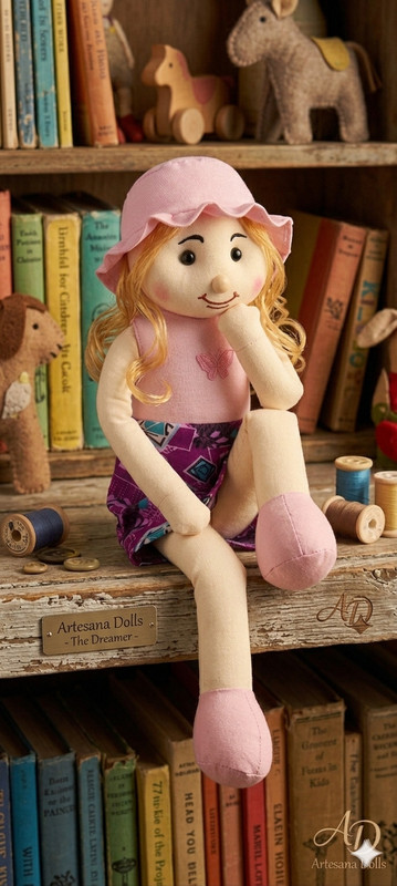 Tuzi Cute Doll with hat and shoes(Blue)