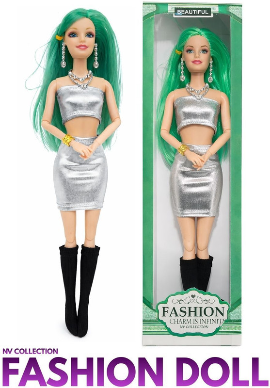 NV COLLECTION Creative play fashion doll set for storytelling fun(Multicolor)