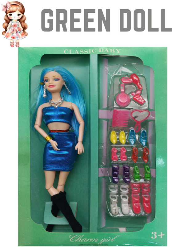 NV COLLECTION Classic Beauty Doll Set with Every Detail Included(Multicolor)