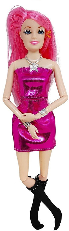 KHYALI Fashionable Beautiful Elegant Doll with Movable Joints for Girls (Pack of 1)|450(Multicolor)
