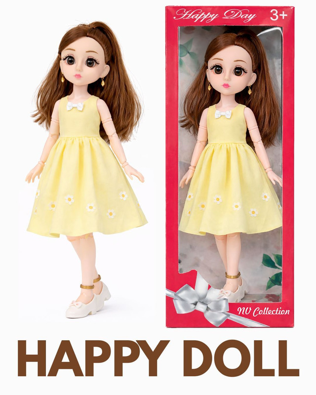CTC CREATION A joyful doll with a trendy and expressive look(Multicolor)