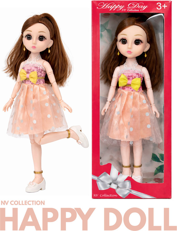 NV COLLECTION Happy Fashion Doll Stylish Cute Doll for Pretend Adventures(Multicolor)