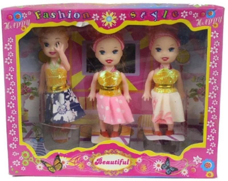 KavyaTanishq Beautiful 3 Doll's set(Multicolor)