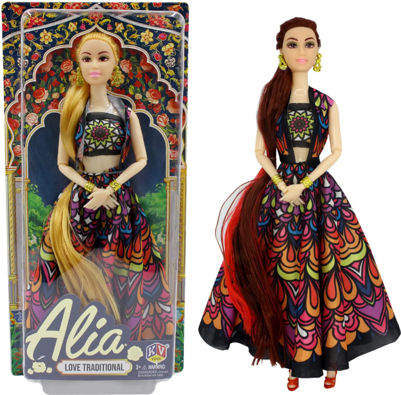Tarak Alia Love Traditional Lehenga Dolls, doll set for girls, fashion doll set(Multicolor)