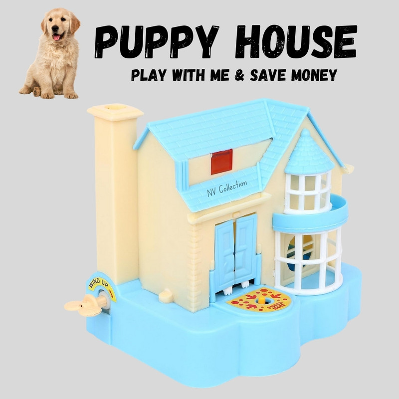 NV COLLECTION Old-Fashioned Puppy Coin Bank for Children(Multicolor)