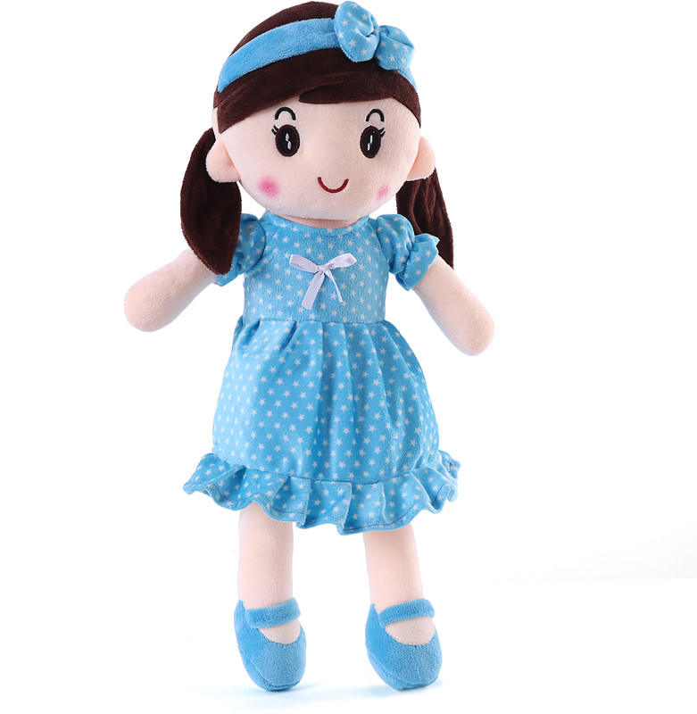 Play Nation 100% Safe Emma Candy Doll Super Soft Stuffed Doll - 45cm(Blue)